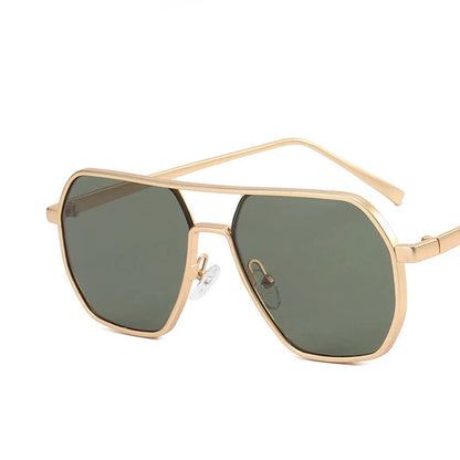 Classic men's sunglasses with metal frame & UV400 protection – Matteo