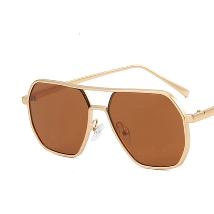 Classic men's sunglasses with metal frame & UV400 protection – Matteo