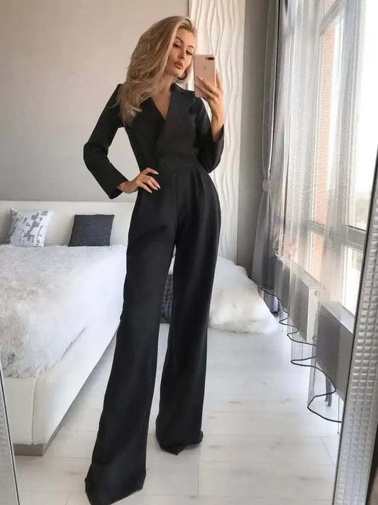 Stylish Jumpsuit with Long Sleeves - Sophie