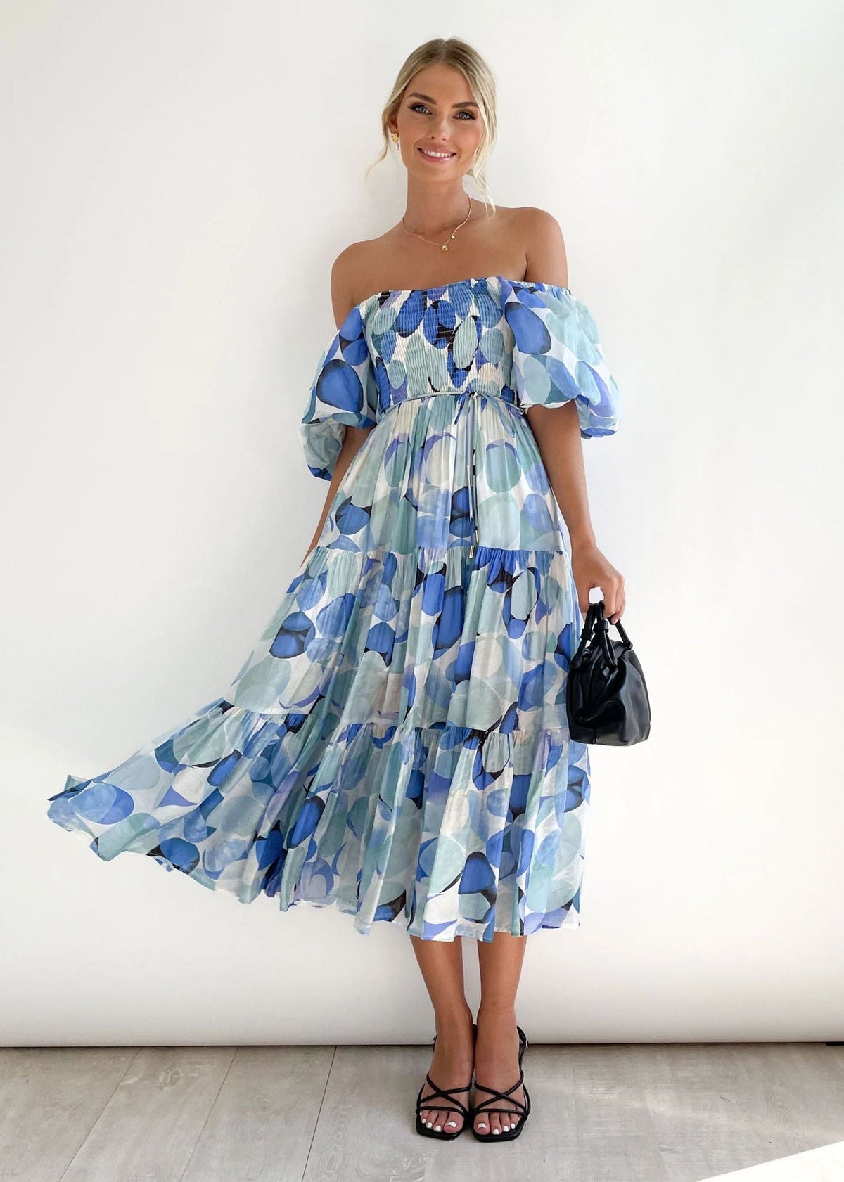 Off-the-shoulder midi dress – Talia