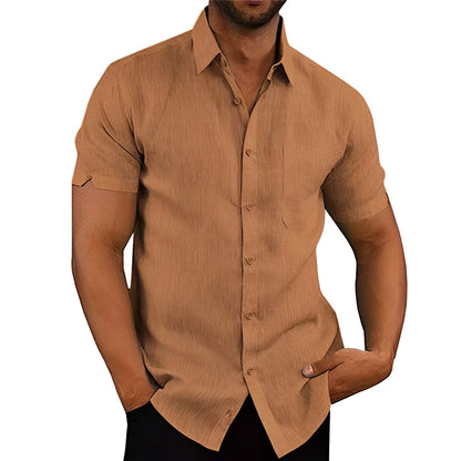 BreezeWave Shirt | Trendy Linen-Look Shirt for Men