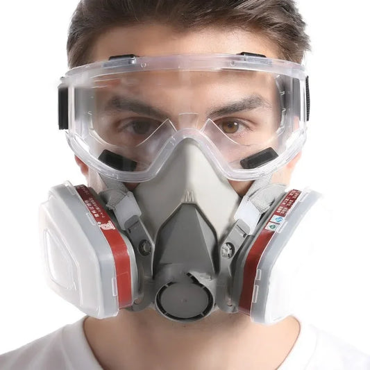 Reusable Half Face Respirator Mask with Filters for Workplace Safety