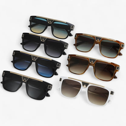Vintage pilot sunglasses with mirrored lenses – Aerion
