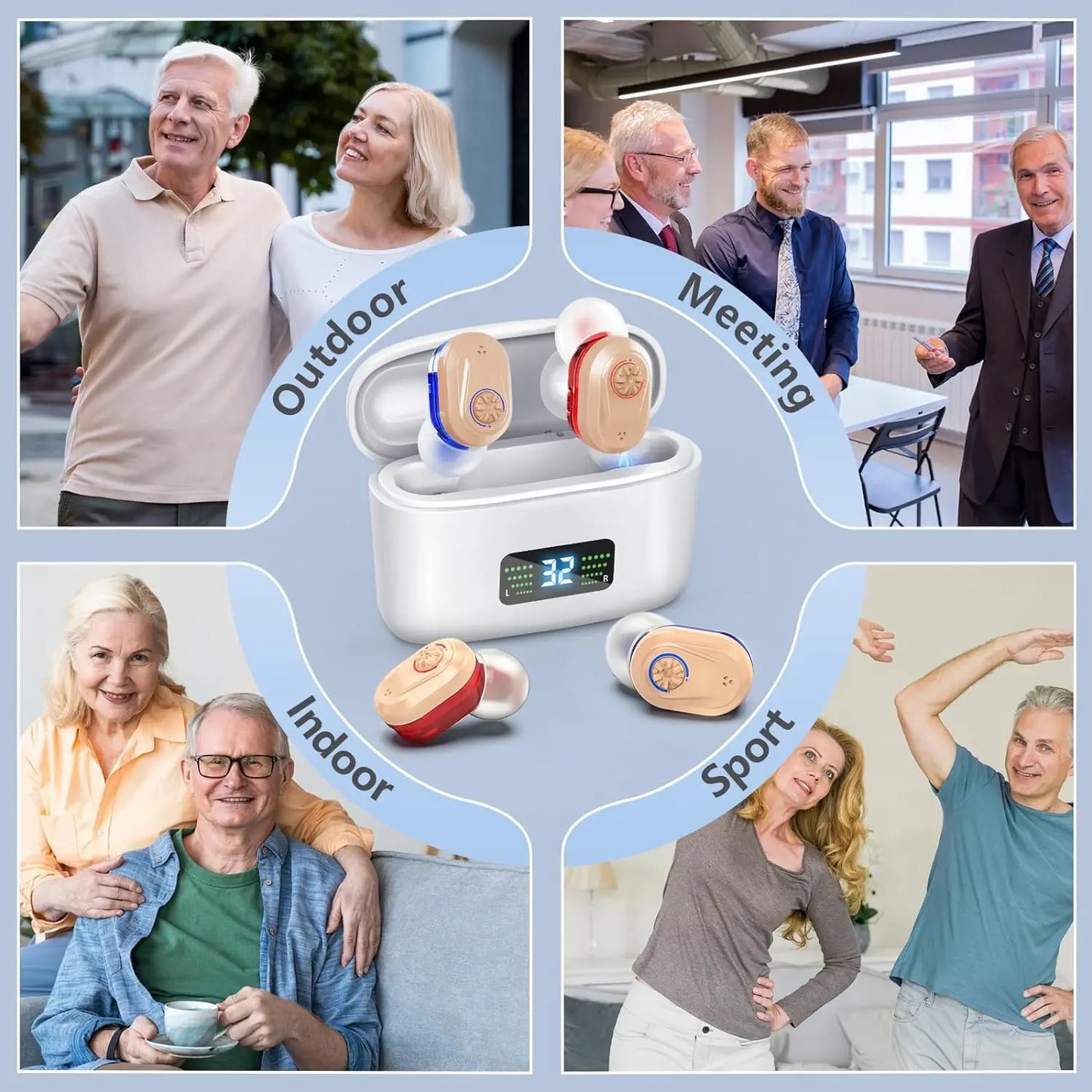 Wireless Mini Hearing Aid with Noise Reduction – HearMax