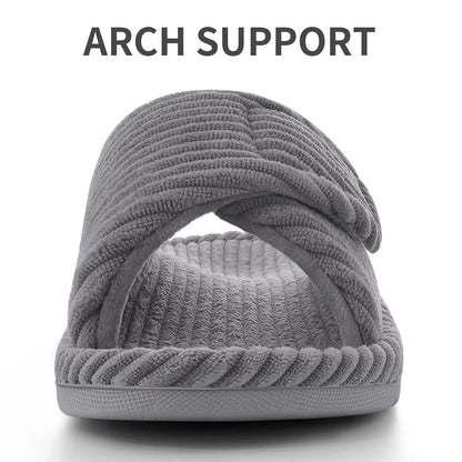 Orthopedic Corduroy House Slippers with Arch Support 3