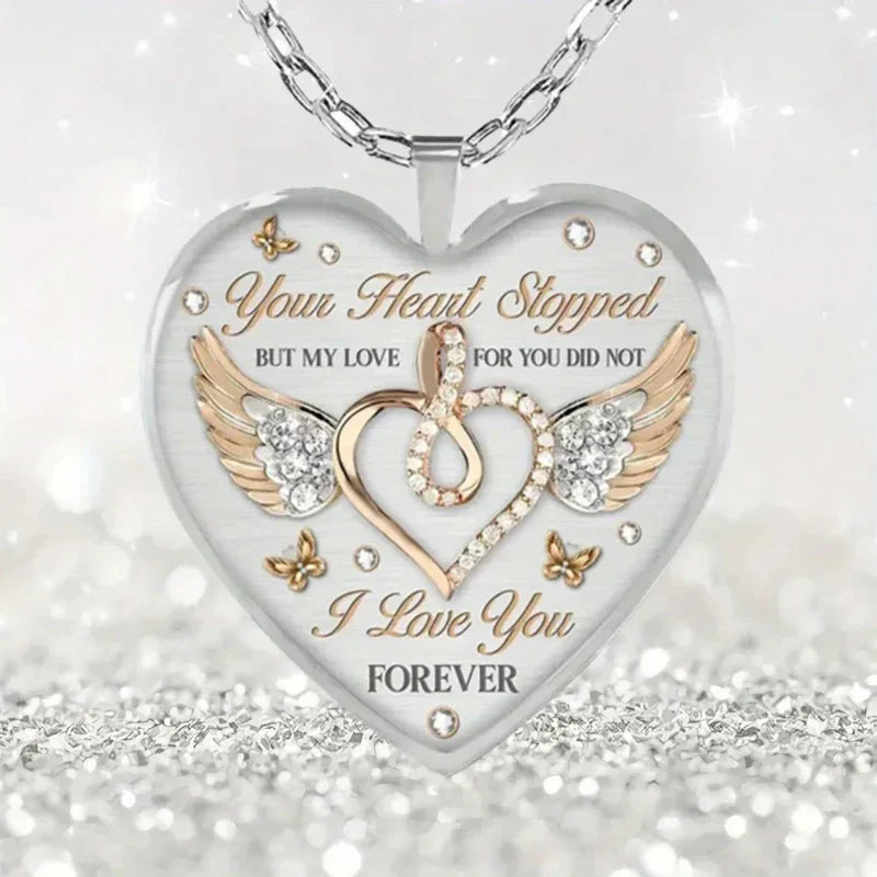 Engraved Heart Necklace – Sofie "Forever"