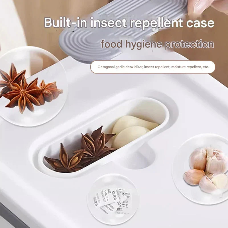 Household Rice Storage Container Sealed Moisture & Insect Resistant – GrainGuard