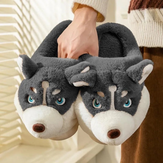 Cute Husky Ladies Slippers – Novi