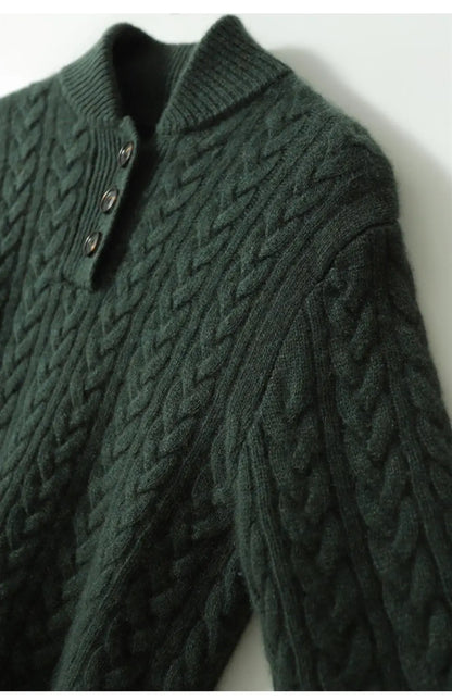 Arden Button-Up Cashmere Sweater 20