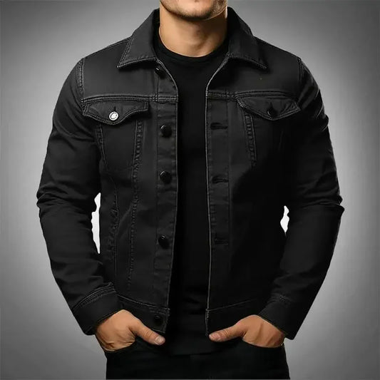 Robust & timeless men's denim jacket made from 100% cotton – Noah Autumn edition