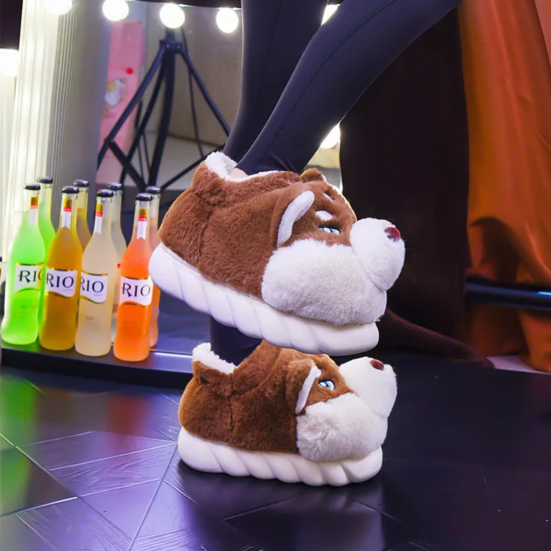 Cute Husky Ladies Slippers – Novi