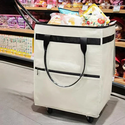 Reusable Shopping Bag with Wheels – Rollex – (Large Capacity)