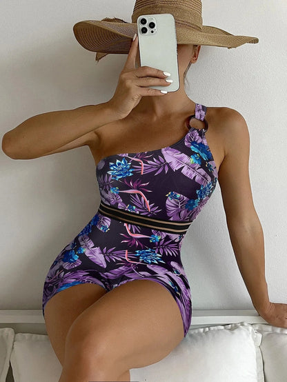 Printed one-piece swimsuit – Calista