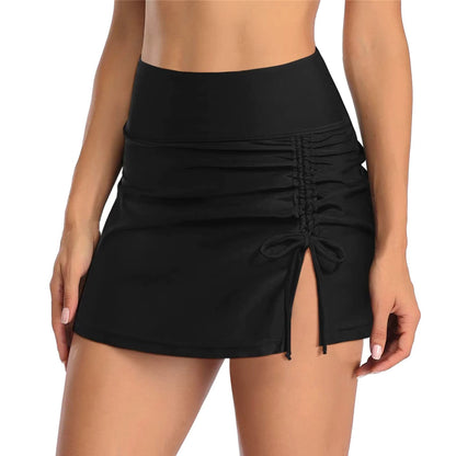 Ladies' swim shorts with side slit – Liv