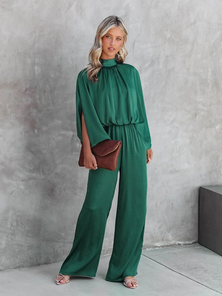 Trendy Green Jumpsuit - Chloe