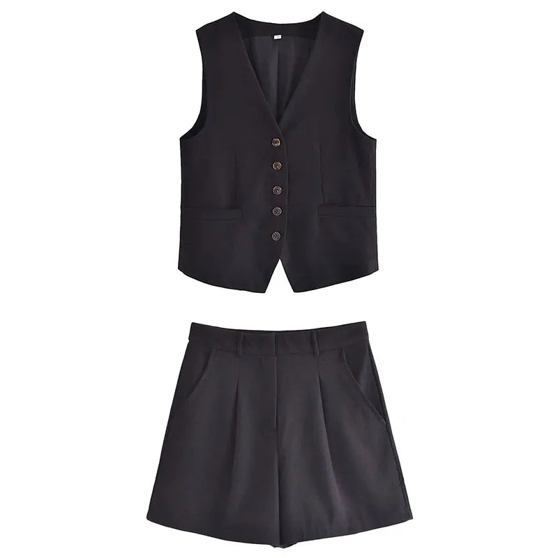 Two-piece summer outfit with vintage top – Amaya
