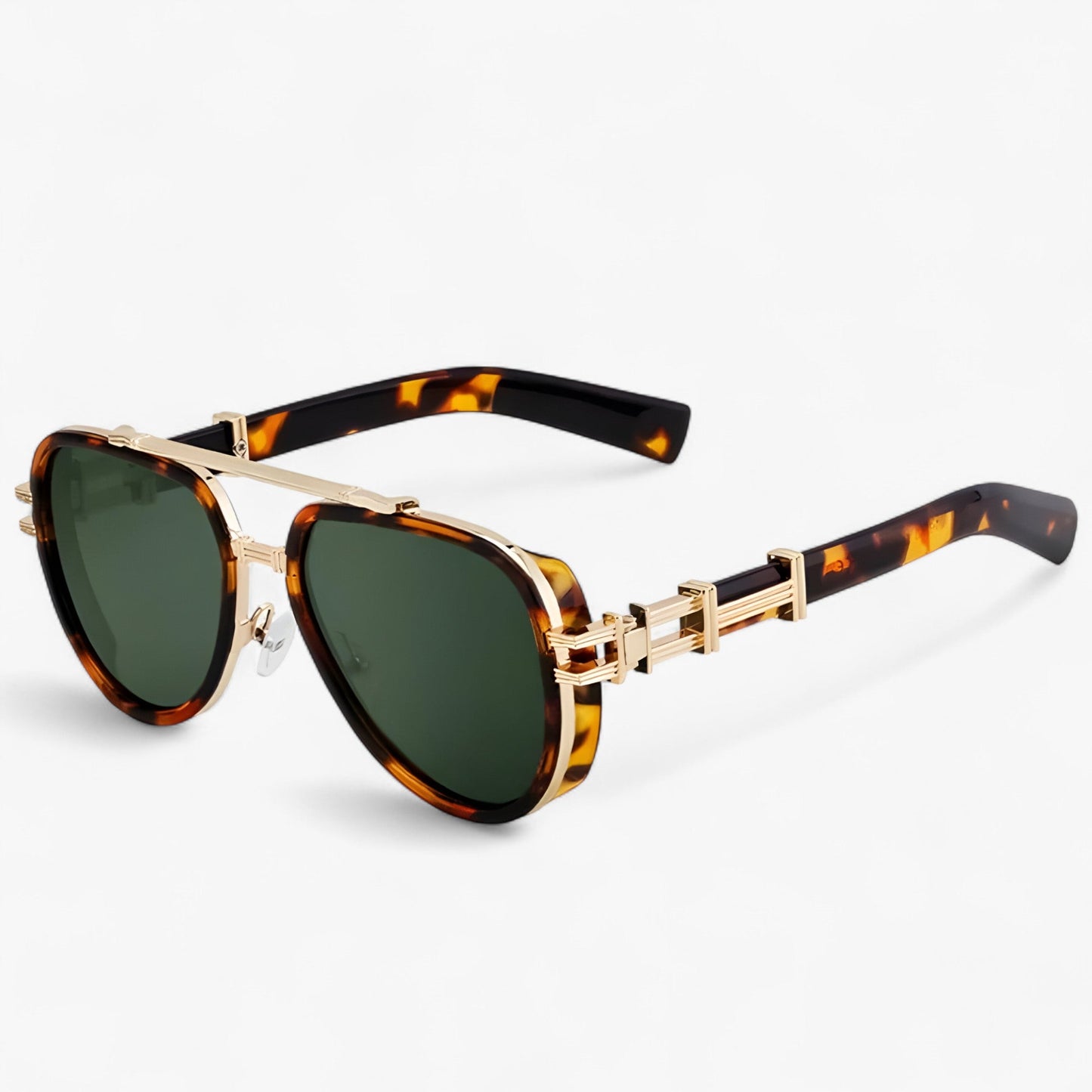 Oversized steampunk sunglasses with polarized lenses – Arclight