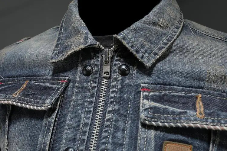 Retro denim jacket in vintage style – Herbstzauber Jasper