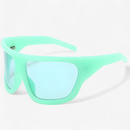Oversized Steampunk Sports Sunglasses with Wraparound Design – Ignix