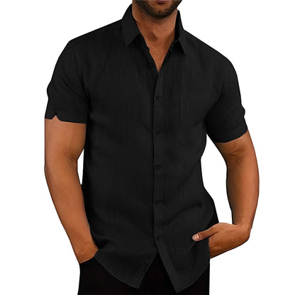 BreezeWave Shirt | Trendy Linen-Look Shirt for Men