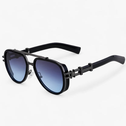 Oversized steampunk sunglasses with polarized lenses – Arclight