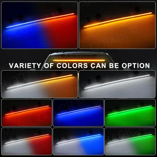 96 LED Strobe Light Bar – Veyra – (Car Emergency Warning)
