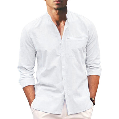 Stylish plus-size autumn shirt for men – Hayes