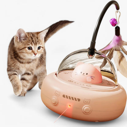 Slim Laser Cat Toy with Rainbow Light - Nola