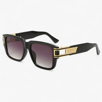 Vintage sunglasses with square frame and drop detail – Elvoir