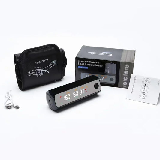 Rechargeable LCD Arm Blood Pressure Monitor with Voice Function – VitalScan