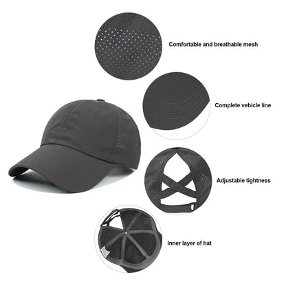 Breathable unisex sports baseball cap made of mesh with adjustable fit – AeroCap