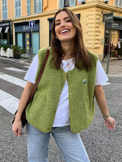 Warm & Comfortable V-neck Gilet for Women - Alina