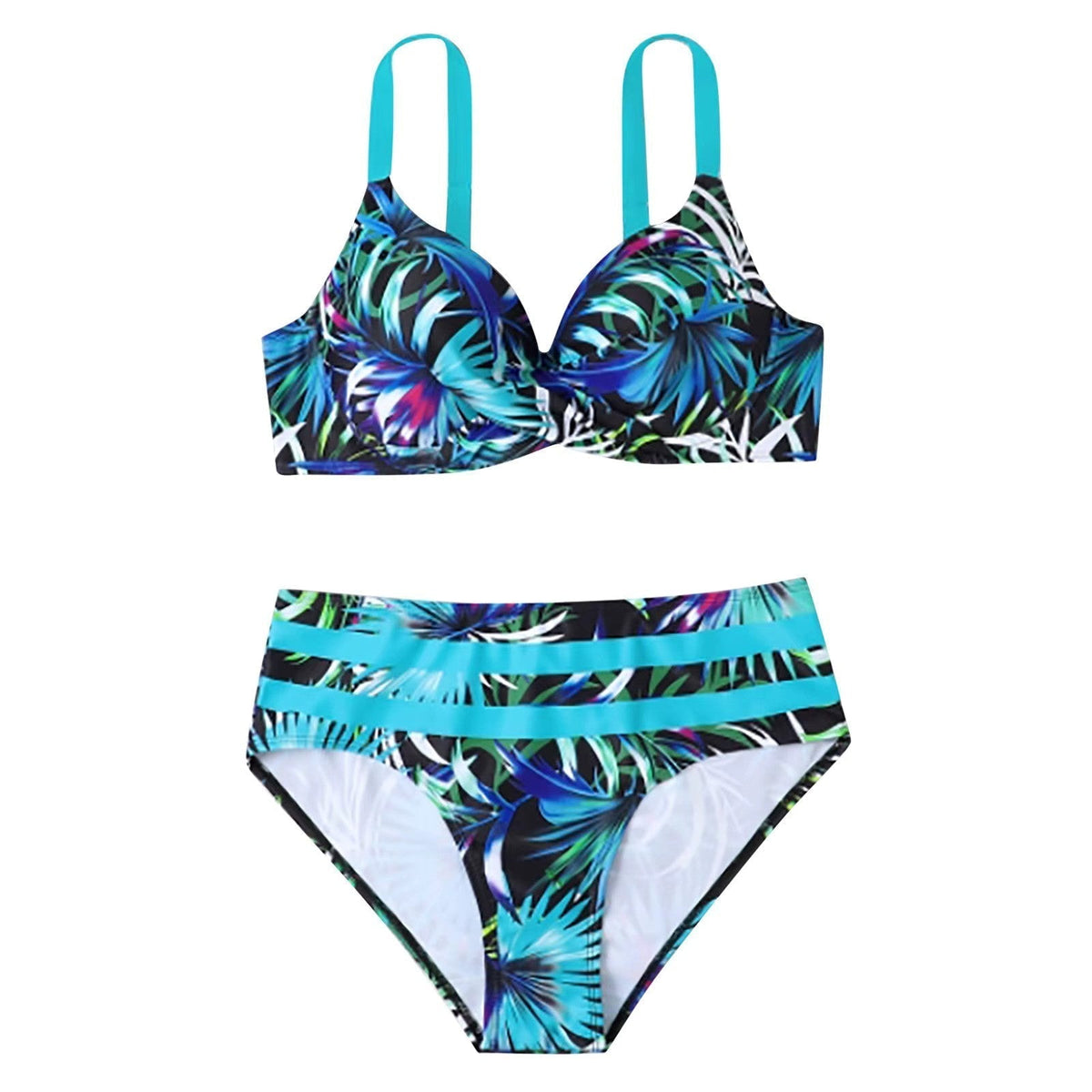 Trendy High-Waisted Bikini Set – Selina