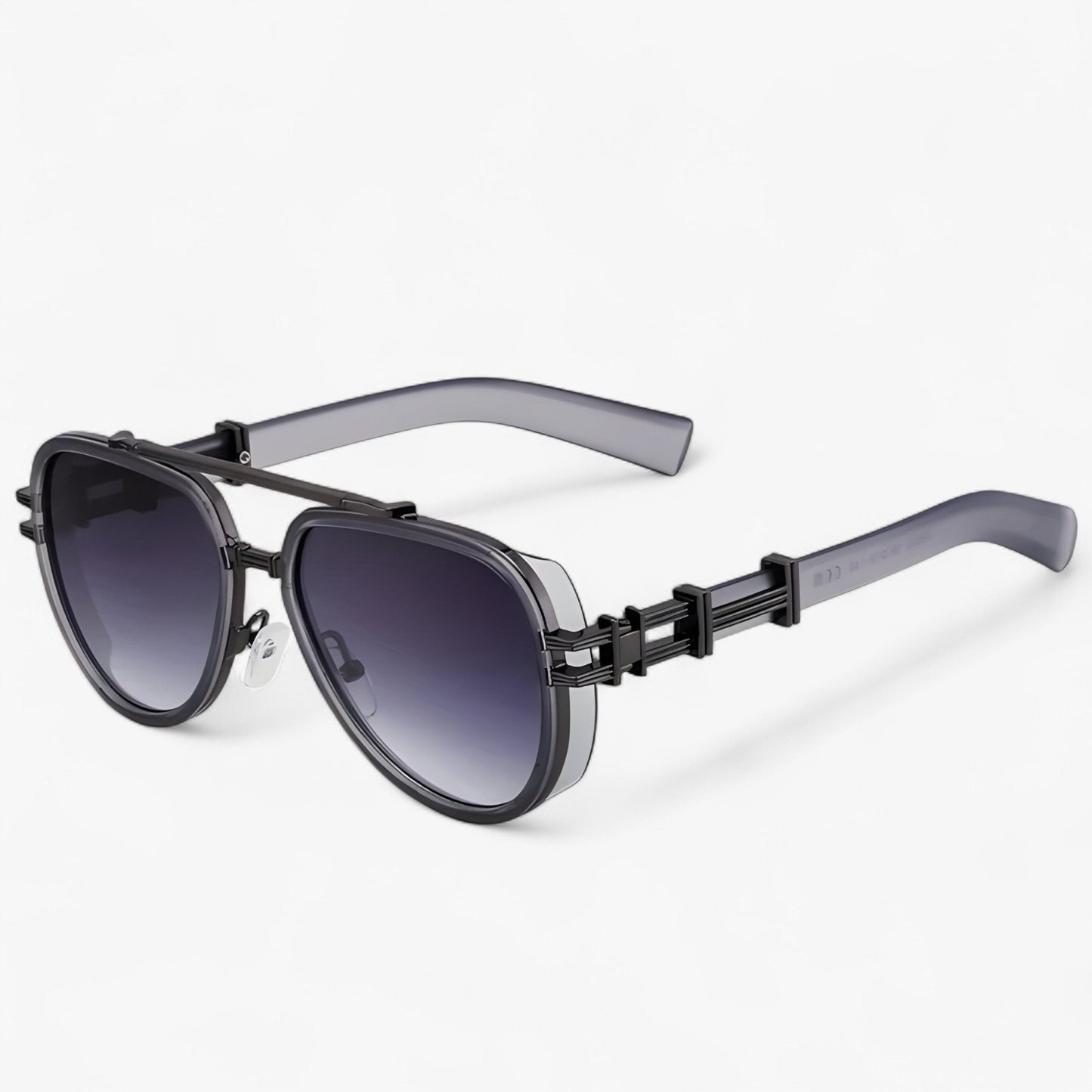 Oversized steampunk sunglasses with polarized lenses – Arclight