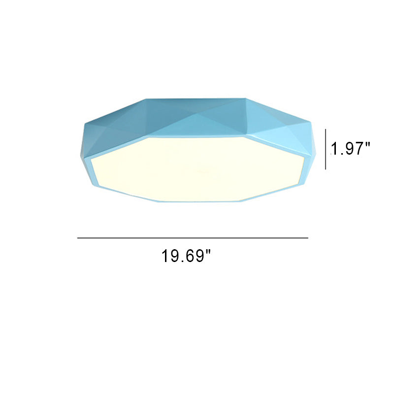 Blue light shown with dimension diagram marking the largest size's width and 1.97 inch height 9