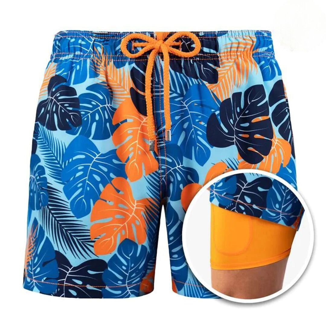 Trendy men's swim shorts with print – Julien