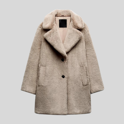 Ladies' teddy coat with a classic cut – Maribelle