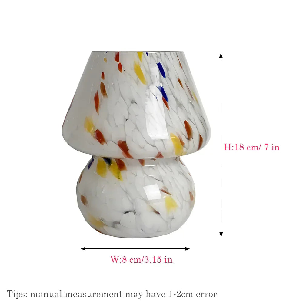 Aesthetic Glass Mushroom Lamp - LumiMush
