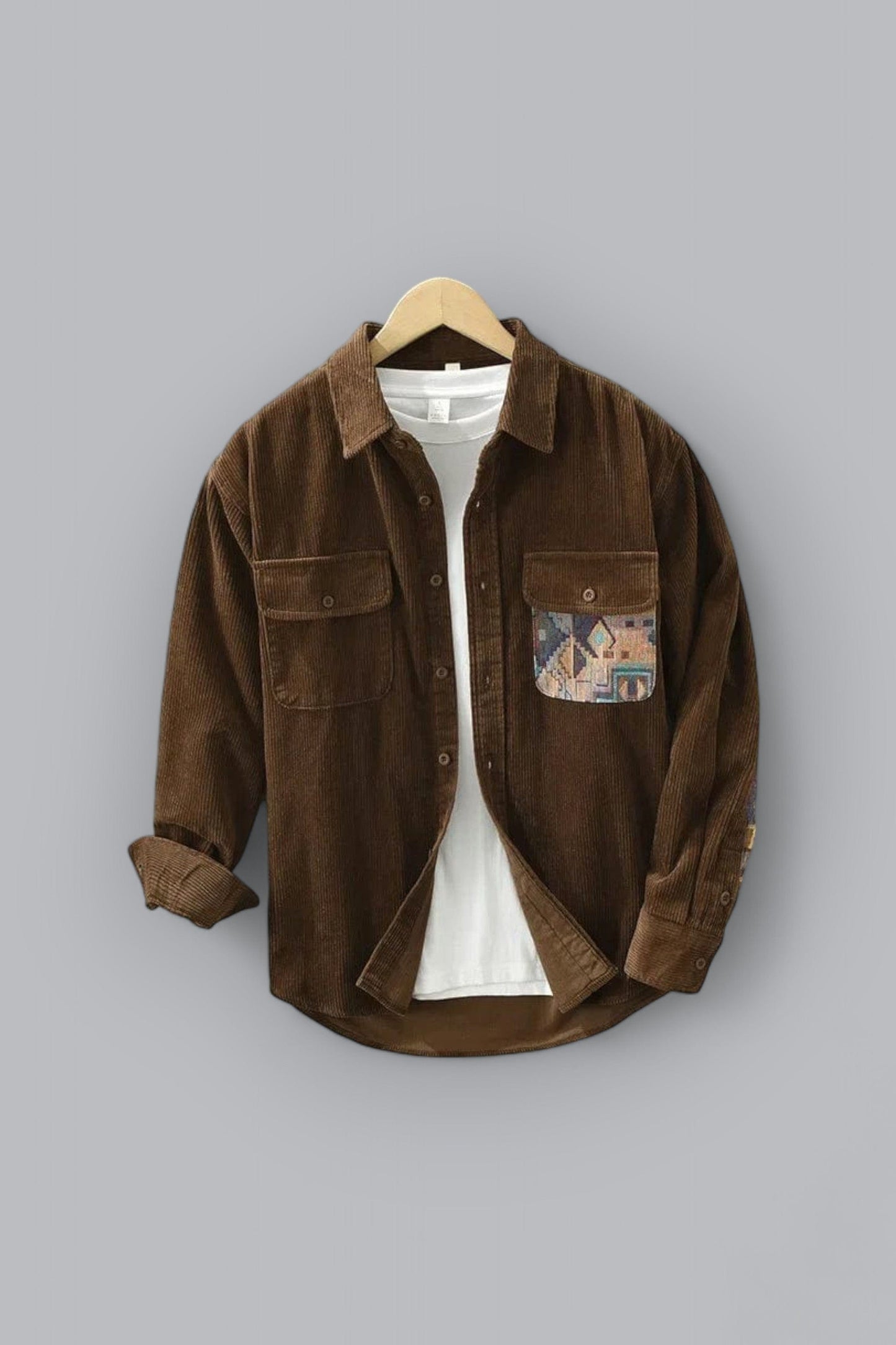 Cotton Men's Shirt with Long Sleeves - Quinten