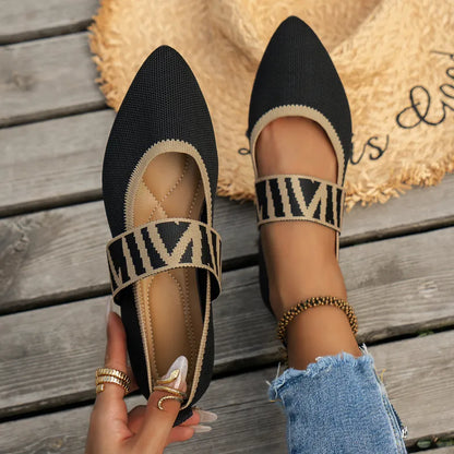 Stylish ladies' autumn shoes with a pointed toe – Lina