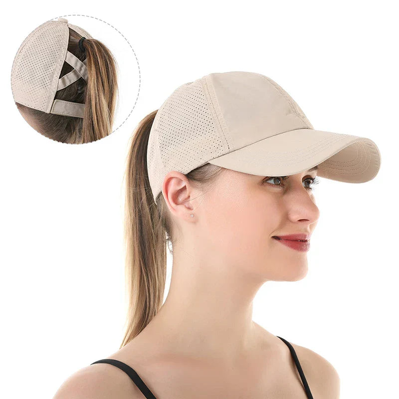 Breathable unisex sports baseball cap made of mesh with adjustable fit – AeroCap