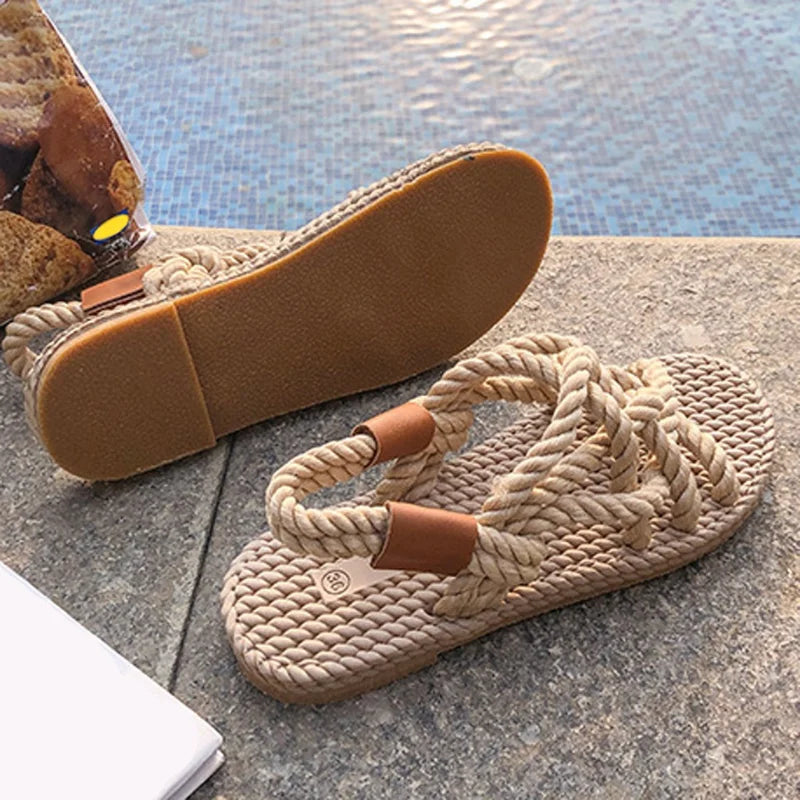 Braided Gladiator Sandals – Serina