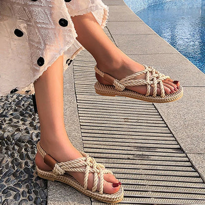 Braided Gladiator Sandals – Serina