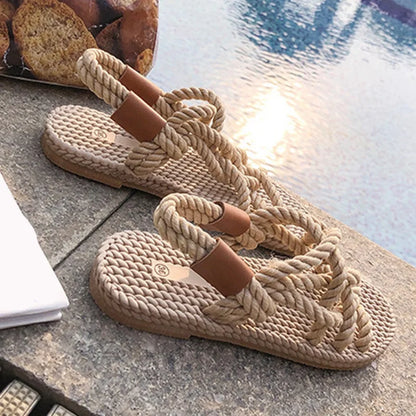 Braided Gladiator Sandals – Serina