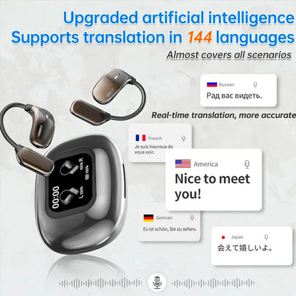 Real-Time Translation Earbuds with LCD Touch – Lexora