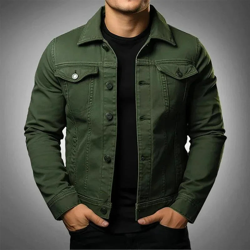 Robust & timeless men's denim jacket made from 100% cotton – Noah Autumn edition