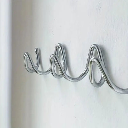 Trio Scandinavian Wall Rack – 3-Hook Metal Key & Coat Holder 6