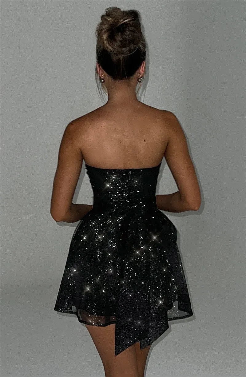 Sparkling mini dress for special occasions – Alina