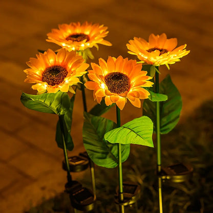 SolarBloom Waterproof Solar - Powered Sunflower Lamp