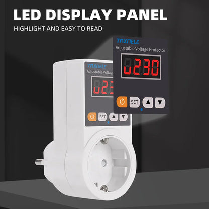 Automatic Voltage Protector Socket with Adjustable Settings – VoltGuard